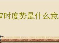 审时度势是什么意思