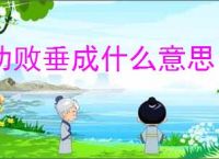 功败垂成什么意思