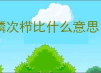 鳞次栉比什么意思