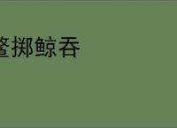 鳌掷鲸吞