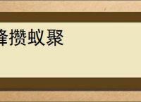 蜂攒蚁聚