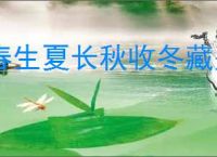 春生夏长秋收冬藏是什么意思