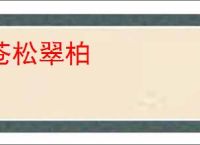 苍松翠柏