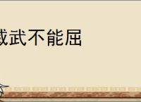 威武不能屈