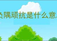 负隅顽抗是什么意思