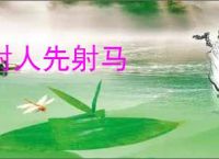 射人先射马