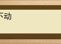不动