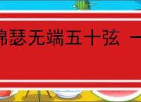 锦瑟无端五十弦 一弦一柱思华年
