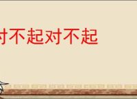 对不起对不起