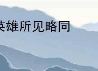 英雄所见略同
