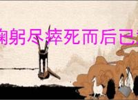 鞠躬尽瘁死而后已意思