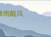 惨雨酸风