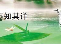 不知其详