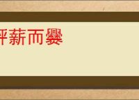 秤薪而爨