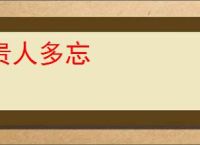 贵人多忘