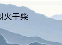 烈火干柴