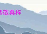 恭敬桑梓