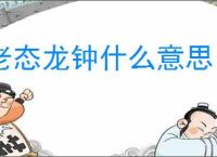 老态龙钟什么意思