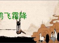 鸿飞霜降
