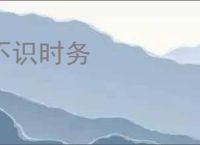 不识时务