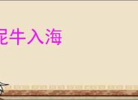 泥牛入海