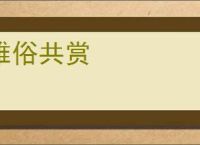 雅俗共赏
