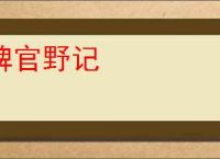 稗官野记