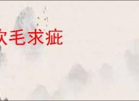 吹毛求疵