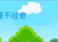 谩不经意