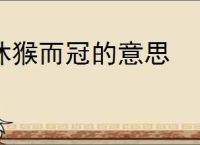 沐猴而冠的意思