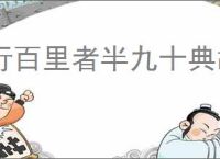 行百里者半九十典故