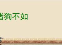 猪狗不如