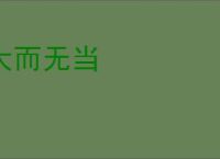 大而无当