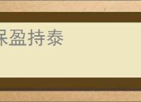 保盈持泰