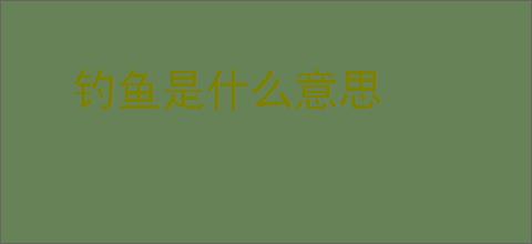 钓鱼是什么意思