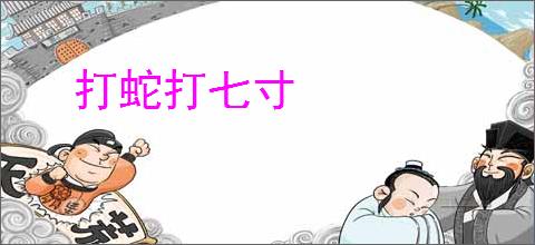打蛇打七寸