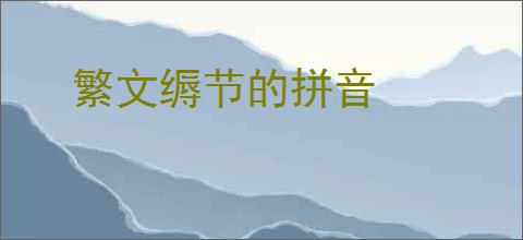 繁文缛节的拼音