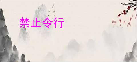禁止令行