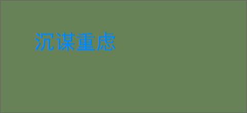 沉谋重虑
