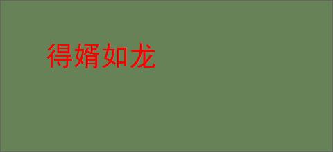 得婿如龙
