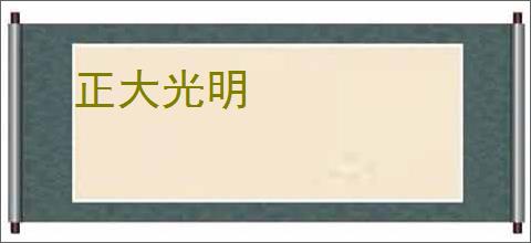 正大光明
