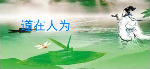 道在人为