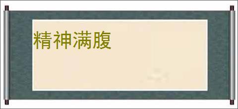 精神满腹