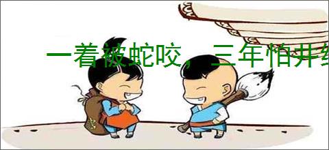 一着被蛇咬，三年怕井绳