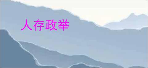 人存政举