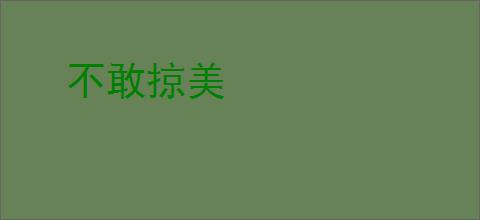 不敢掠美