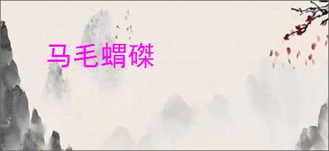 马毛蝟磔