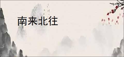 南来北往
