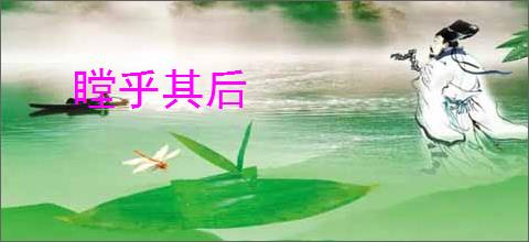 瞠乎其后