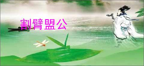 割臂盟公